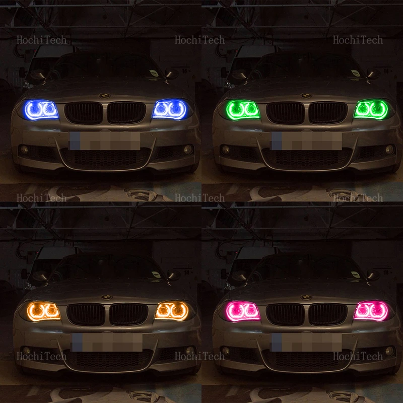 RGB цветной свет DTM Rings App Control DRL LED Angel Eyes Kit для BMW 1 серии E81 E82 E87 E88 ксеноновые фары