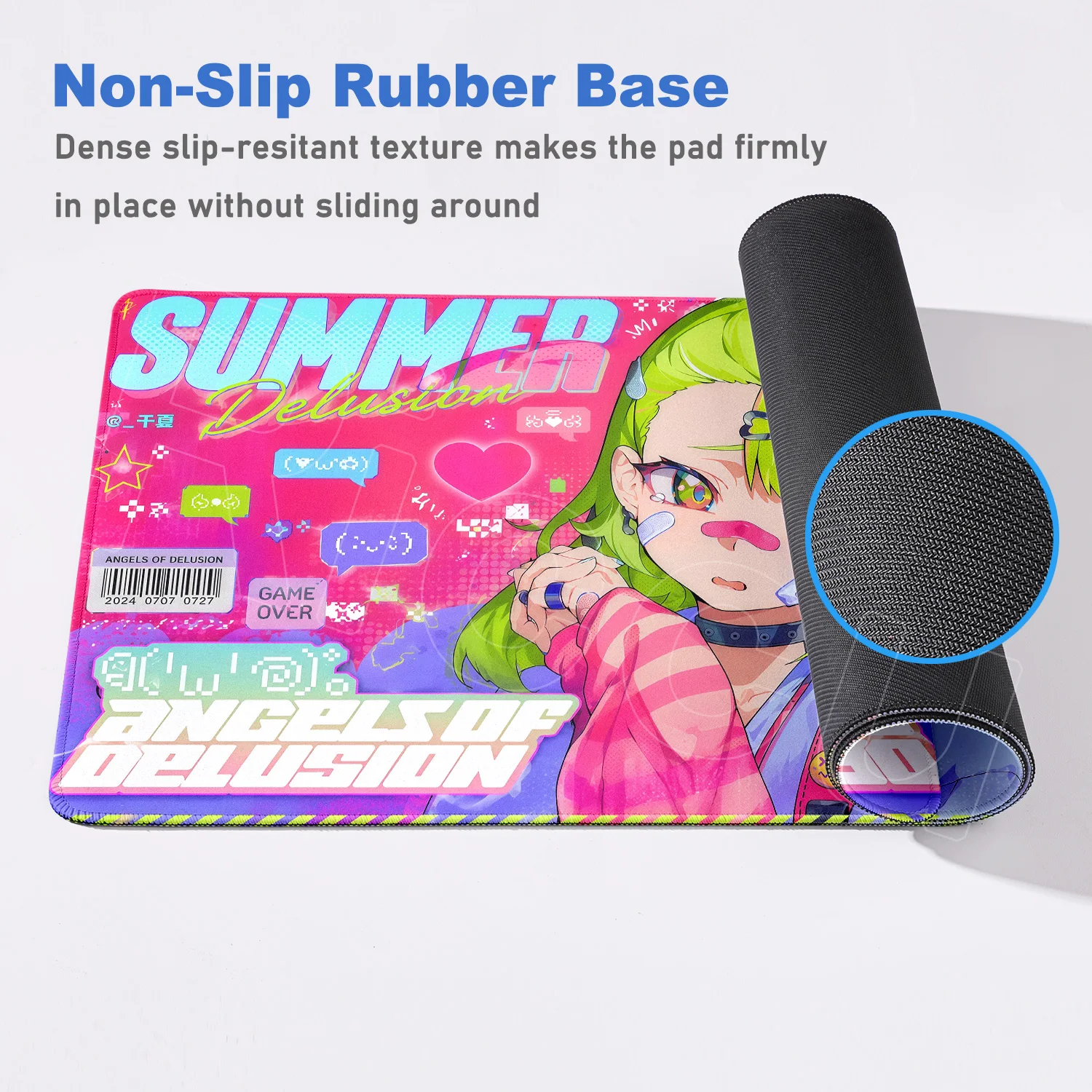 Фото Нескользящий игровой коврик для клавиатуры Kawaii ZZZ Aria Sunna Lynn, мягкий коврик для мыши Angels of Delusion, коврик для стола Hot Game Zenless Zone Zero №5