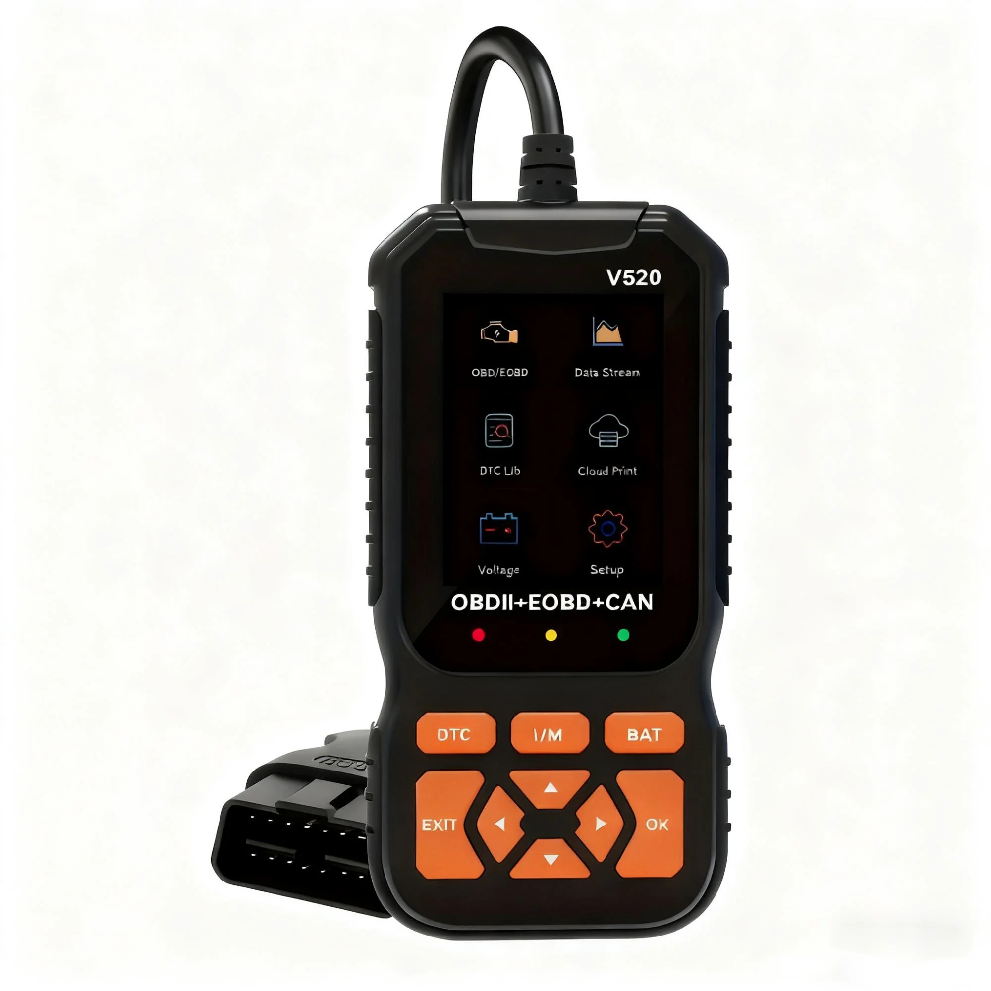 

Профессиональный Диагностический Сканер OBD2 V520, Многоязычный Считыватель Кодов Неисправностей Автомобиля