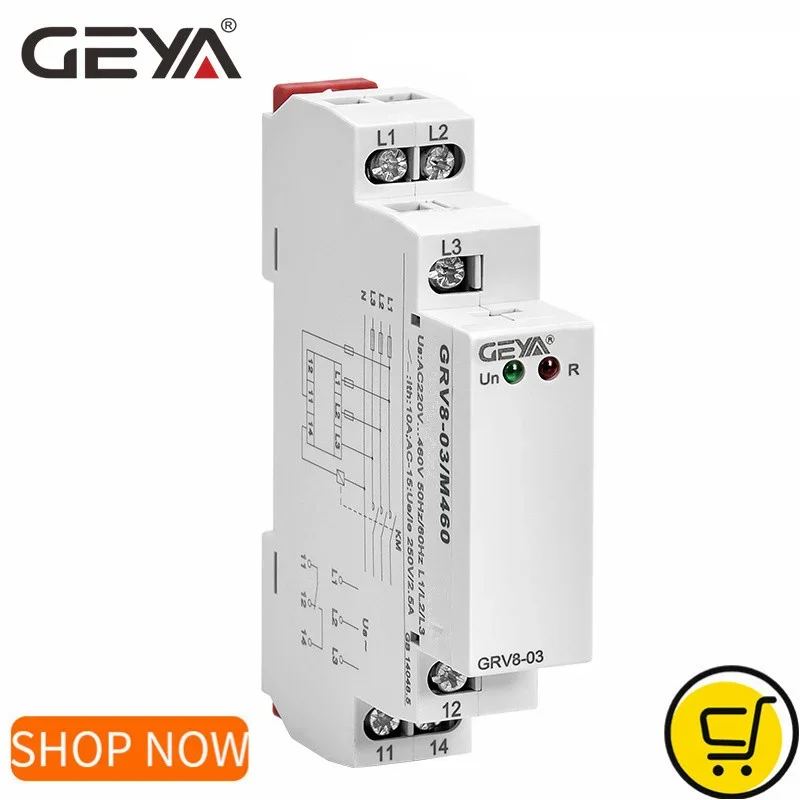 

GEYA GRV8-03 реле контроля последовательности фаз
