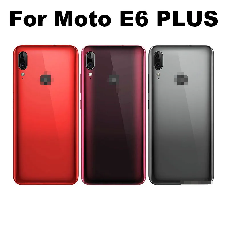

10PCS For Motorola Moto E6 PLUS Back Battery Cover Cover Rear Door Case Housing Repair Parts