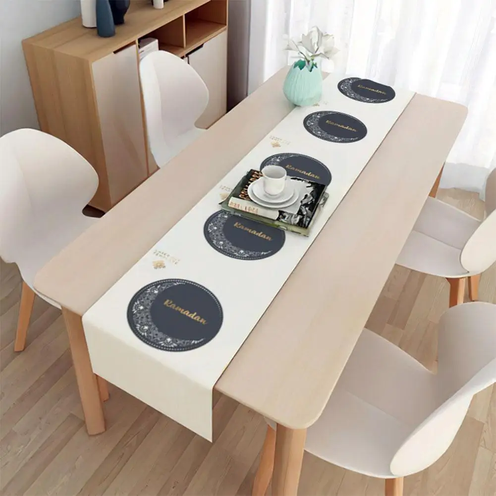 

1pcs Muslim Tablecloth Ramadan Decorations for Home EID Mubarak Decors Tablecloth Muslim Ramadan Festival Dropshipping EID X3S5