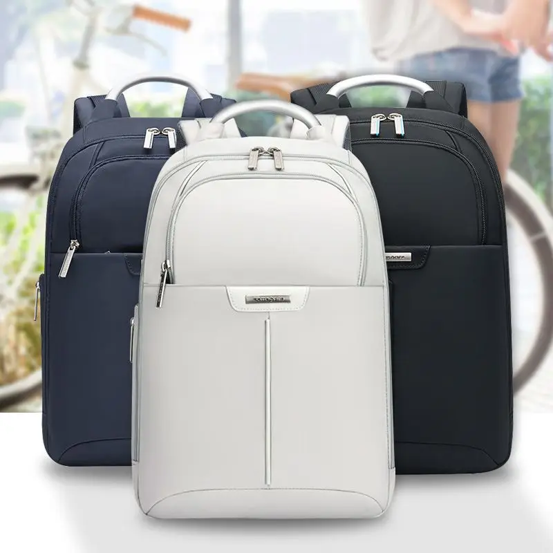 

Samsonite Laptop Bag Casual Fashion Backpack Male Business Leisure Commute Hand-Carrying Dual-Use Female Kawaii Laptop Case