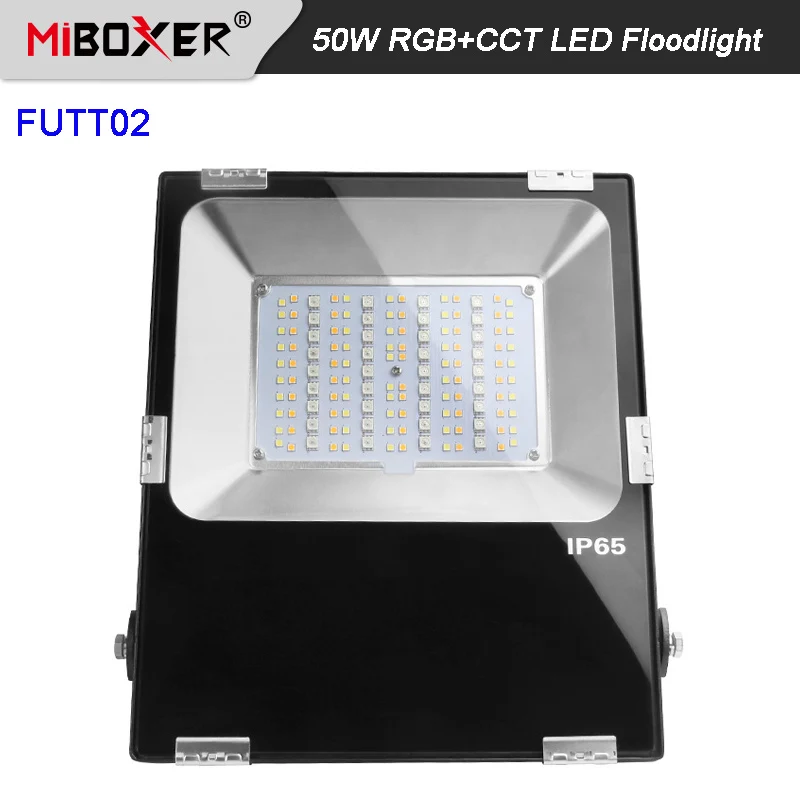 

Miboxer Водонепроницаемая IP65 уличная лампа 10 Вт/20 Вт/30 Вт/50 Вт RGB + CCT умный Светодиодный прожектор 2,4G с дистанционным управлением через приложен...
