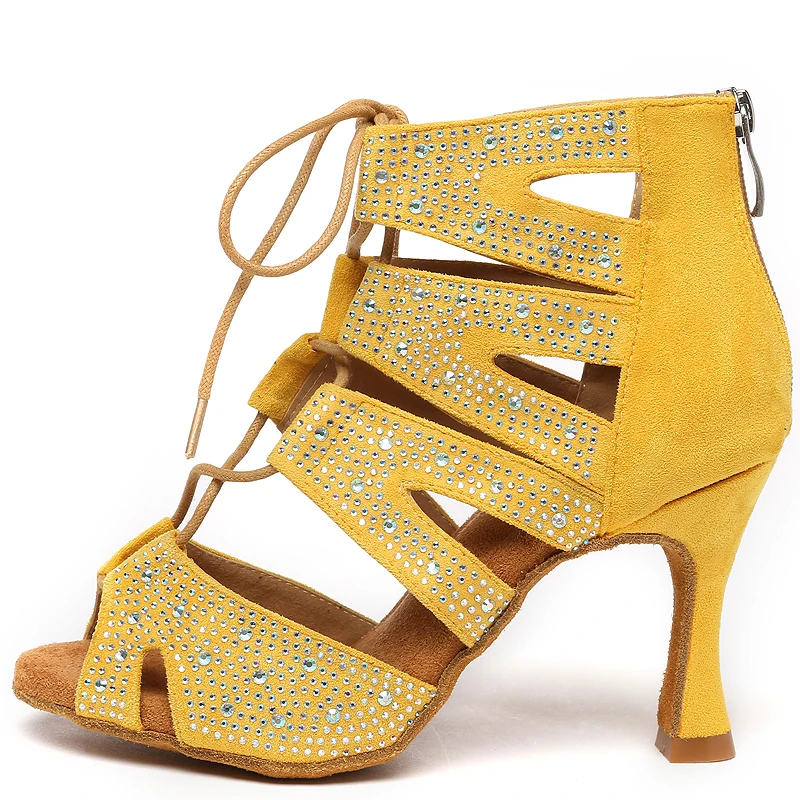 Женские зимние ботинки JuseDanc на высоком каблуке женские модные ботильоны для