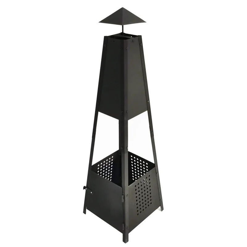 

Heating Furnace Firepot For Courtyard Heating Garden Outdoor Camping Firewood Stove Pyramid Type Carbon Stove