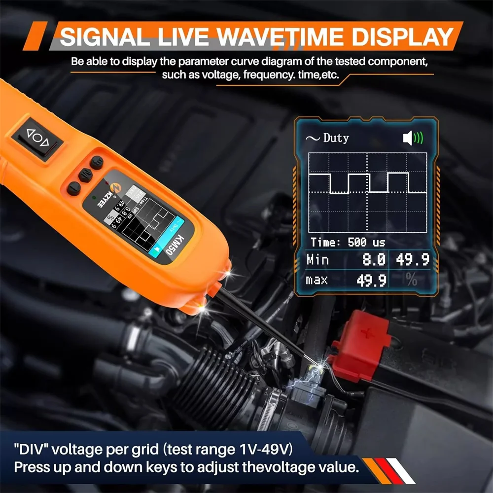 Комплект зондов для обнаружения электрической цепи KZYEE KM50 12 В/24 В