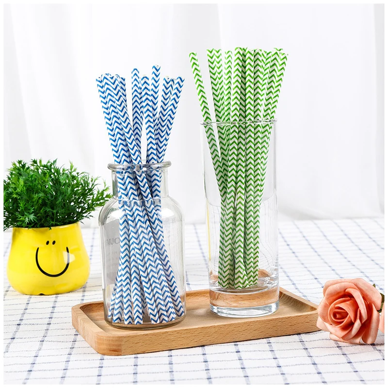 

25pcs Straws for drinks Christmas Bar Wedding Birthday Party Decoration Disposable Paper Straw Drinking straw Bar Accessories