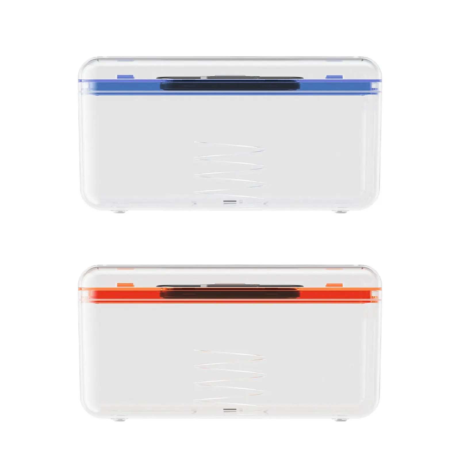 

Plastic Mask Storage Box Napkin Organizer Dry and Wet Tissue Box for Desktop