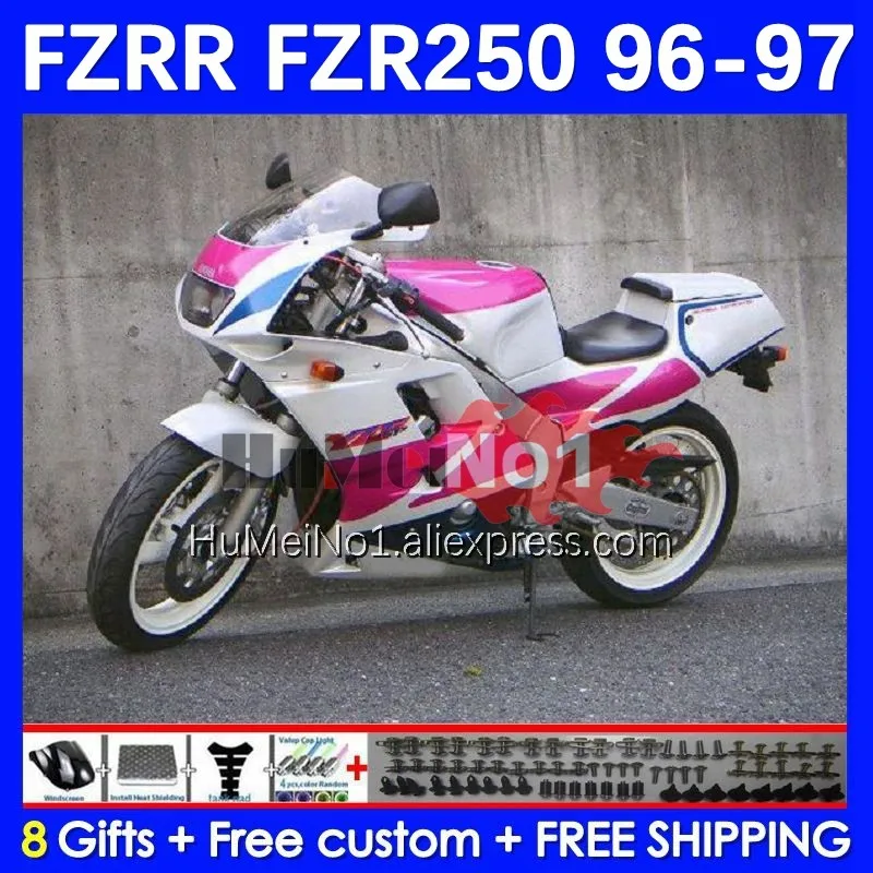 

FZR250RR For YAMAHA FZRR FZR 250 250R FZR250 R RR 148No.32 FZR-250 94 95 96 97 FZR250R 1994 1995 1996 1997 Fairing pink glossy