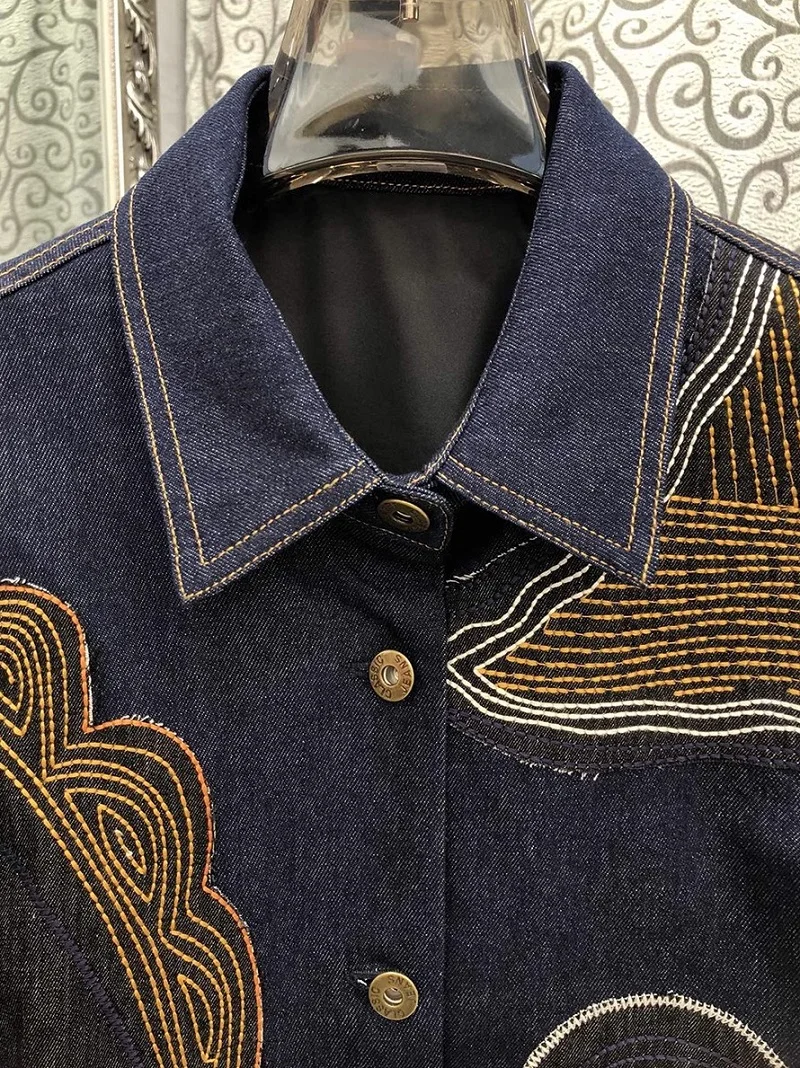 Новые джинсовые пальто высокого качества весенние куртки 2025 года женские