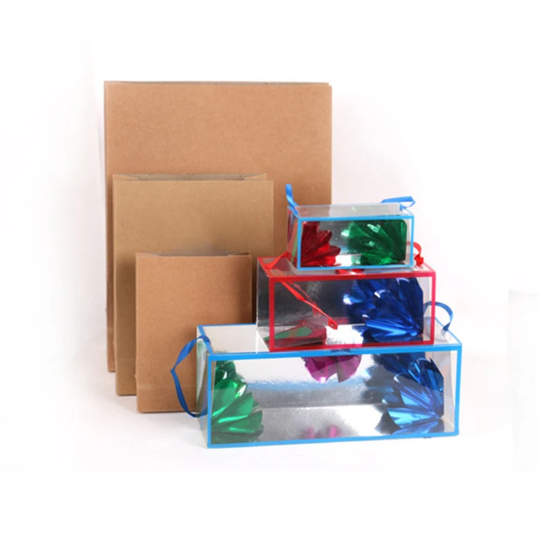 

2019 Flower Box from Bag Stage Magic Tricks Easy To Do Magic Tricks Performance Magicians Props Stage Party Used 3 Sizes