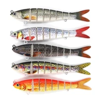 13 5cm26g jointed swimbait wobblers pike fishing lures artificial multi jointed sections hard bait carp fishing tackle