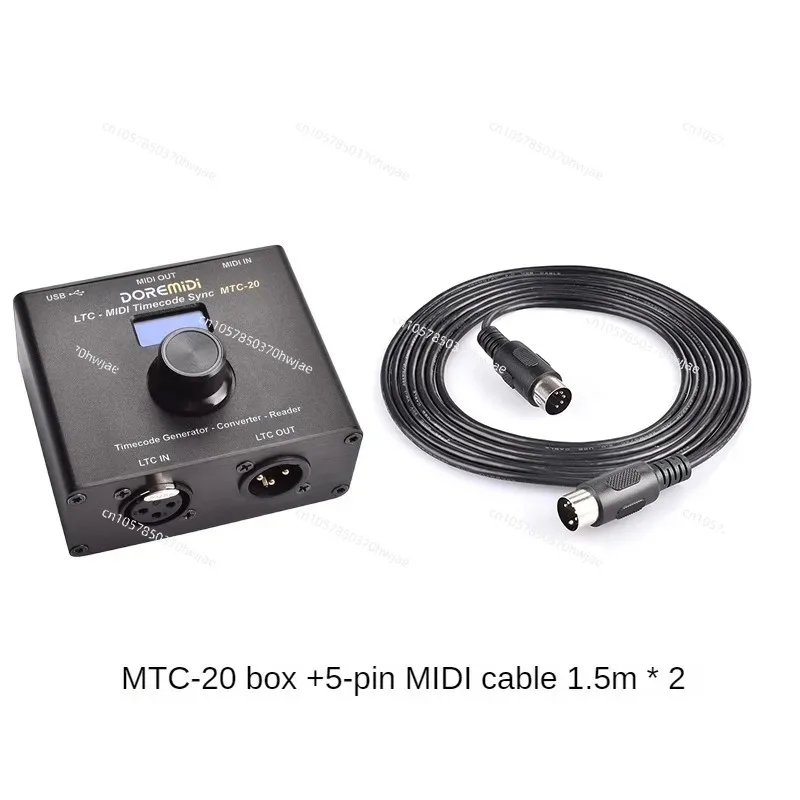 SMPTE LTC a MIDI MTC USB Audio MIDI닥 luz Show MTC-20