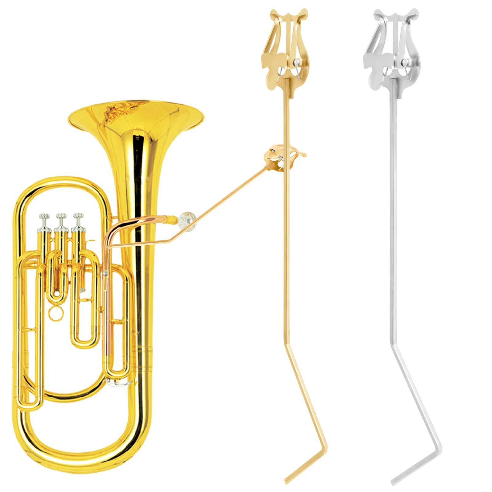 Тенор-рог пюпитр стоячая клавиша туба портативная металлическая пюпитра