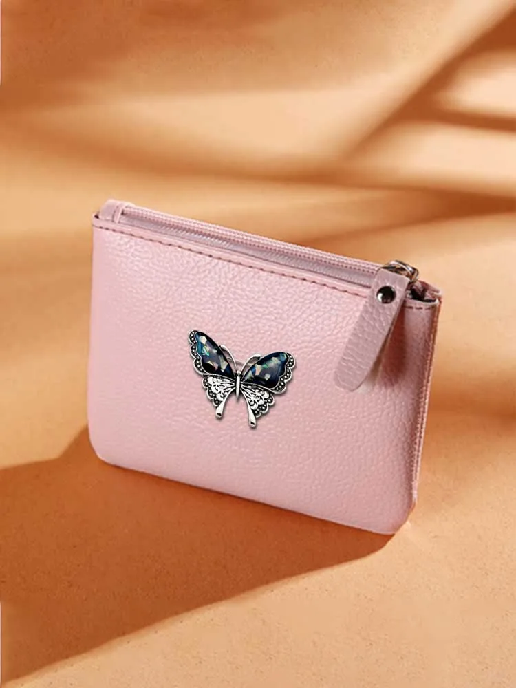 

Женские кошельки для ключей-качественный полиуретановый кошелек для автомобильных ключей и монет, блестящий кластер и искусственное украшение