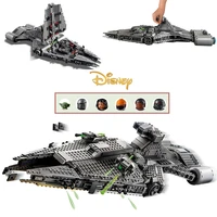 disney stars space wars mandalorian imperial shuttle fighter ren transport ship figures 75315 75284 building blocks bricks toy