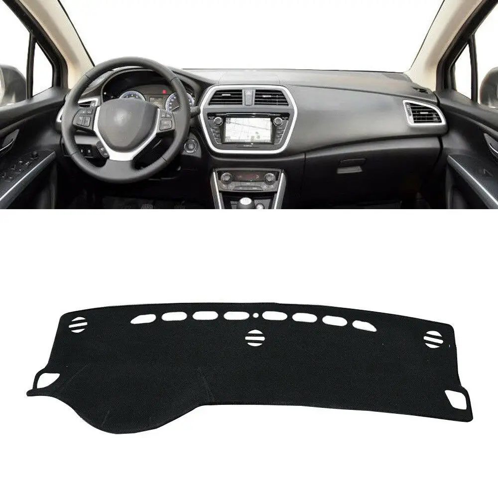 

Коврик для приборной панели Suzuki SX4 S-Cross 2014-2017, панель приборной панели, термостойкий Коврик, передняя затеняющая накладка, ковровая полоса