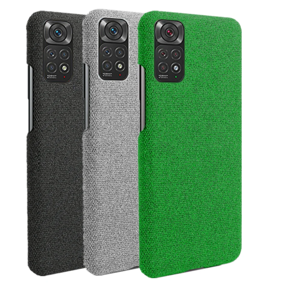 

Redmi Note 11 Cloth Antiskid Case For Xiaomi Redmi Note 11 11E Pro 11Pro 5G Global 6.67" Slim Retro Cloth Hard PC Phone Cover