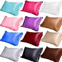 2022 15 silk satin pillowcase comfortable 48x74cm pure emulation pillow cover pillowcase for bed throw single pillow covers