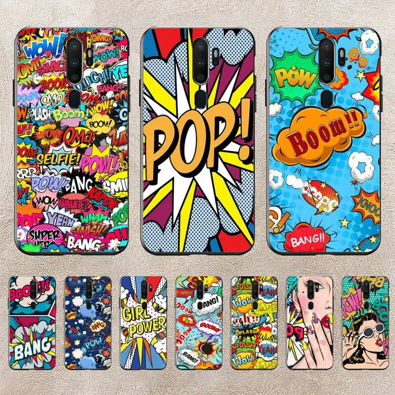 

BOOM WordArt Phone Case For Redmi 9A 8A 6A Note 9 8 10 11S 8T Pro Max 9 K20 K30 K40 Pro PocoF3 Note11 5G Case