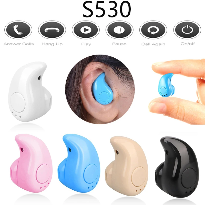 

S530 Mini Wireless In-ear Earphone Hands Free Earphones Bluetooth-compatible Stereo Auriculares Earbuds Bass Headset PK i7 S650