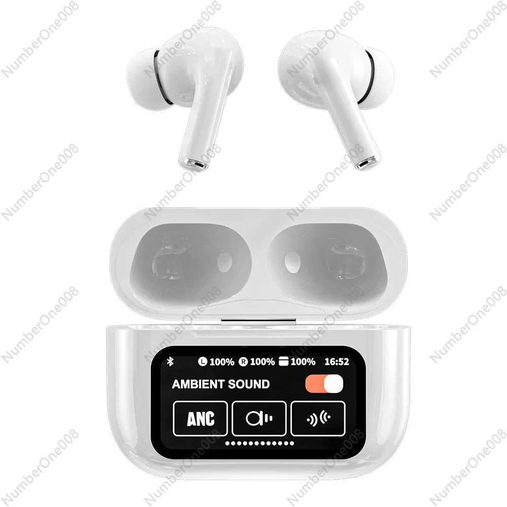 Фото Наушники Bluetooth с цветным экраном и шумоподавлением A9pro №1