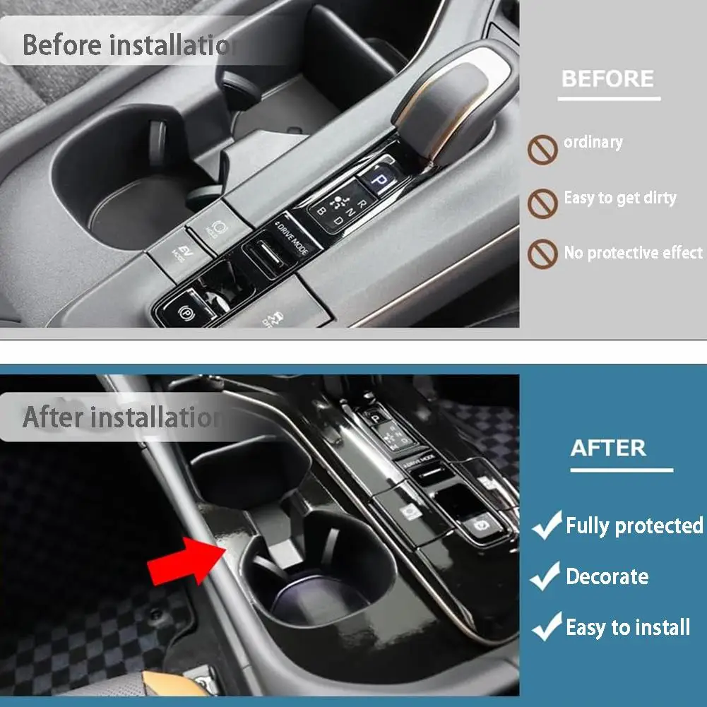 

Крышка держателя центральной консоли для Toyota Crown SH35 2022-2023, наклейка на раму RHD, сменная чашка с водяной отделкой L0L9