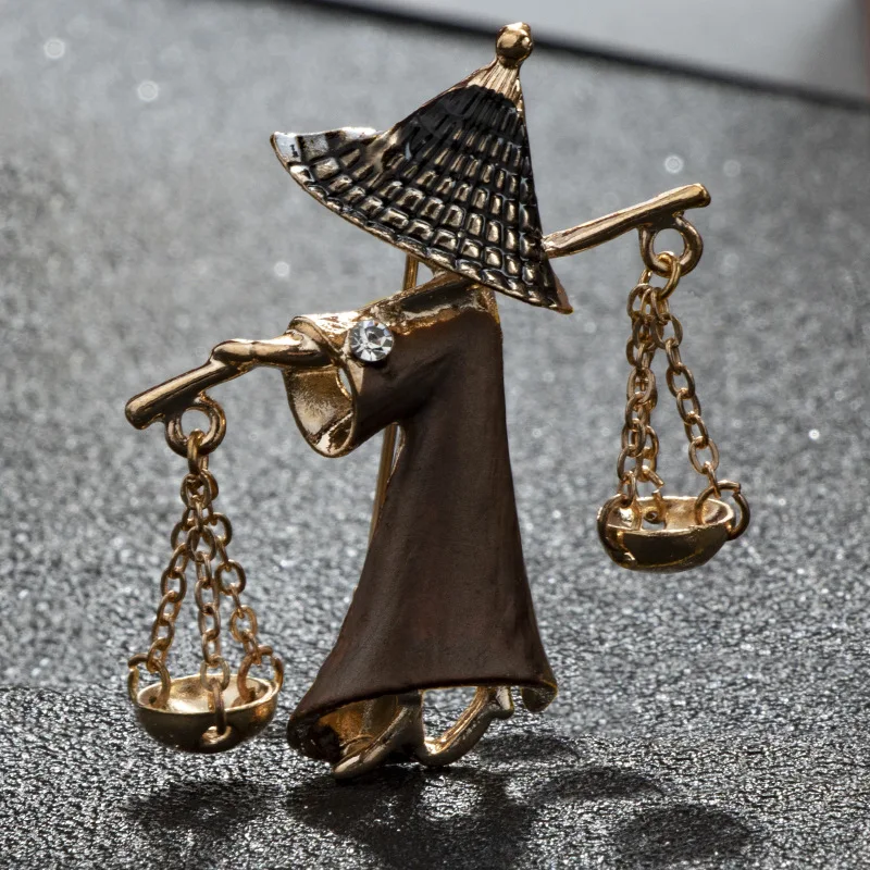 Винтажная шляпа из эмали брошь с металлическими стразами булавка для лацкана