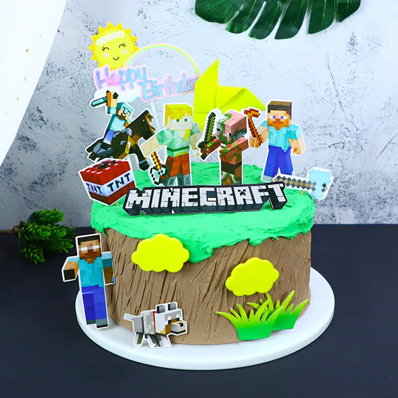 

Baking Cake Decoration My World Game plug-in Happy Little Boy children's cute scene game cake toy decor