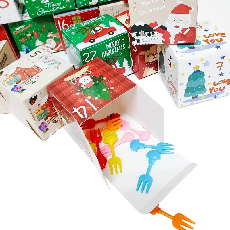 Коробка для адвент-календаря 2024 праздничные коробки календаря с адвент-цифрами