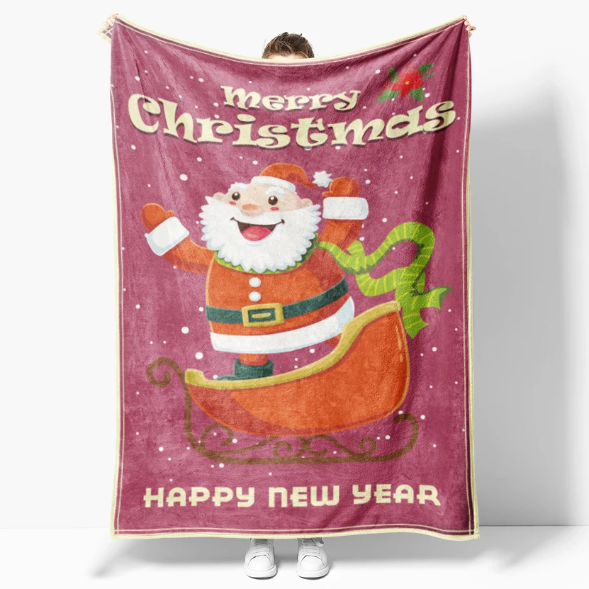 

Picnic Noon Break Cover Kids Gifts Christmas Blankets for Couch Sofa Beds Home Decor Soft Flannel Fleece Throw/Stop Sell Dec 1th