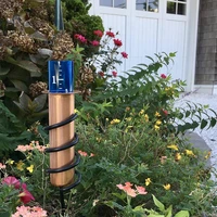 floating rain gauge accuracy tube for lawn garden outdoors garden accessories lawn spiral rain gauge