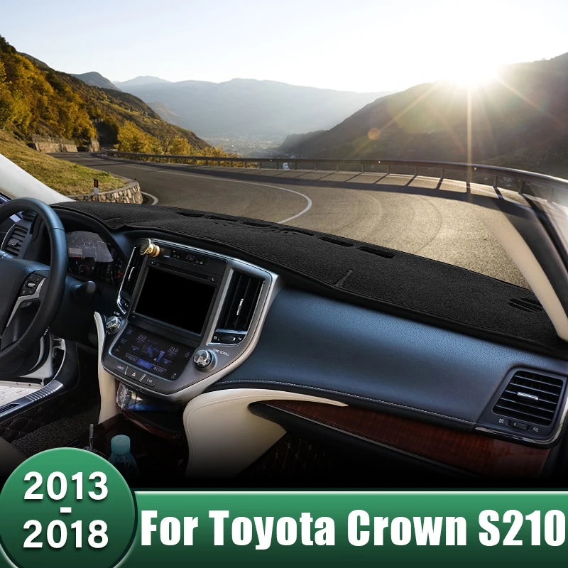 

Car Dashboard Cover Sun Shade Mats Anti-UV Case Instrument Panel Carpets For Toyota Crown S210 2013 2014 2015 2016 2017 2018