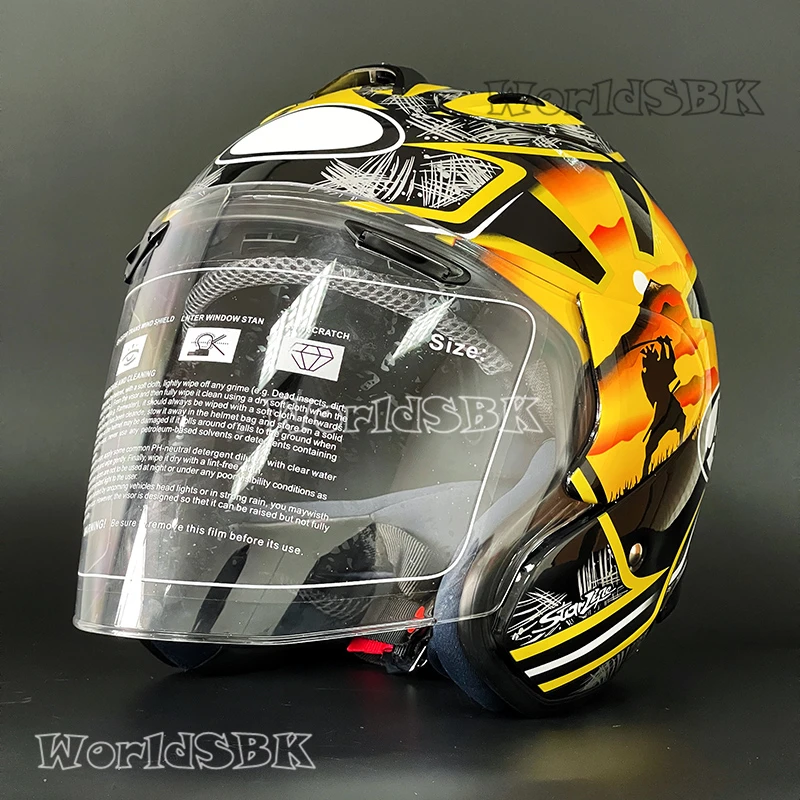 

Open Face Half Helmet SZ-Ram5 VZ-RAM PEDROSA GOLD Motorcycle Helmet Riding Motocross Racing Motobike Helmet