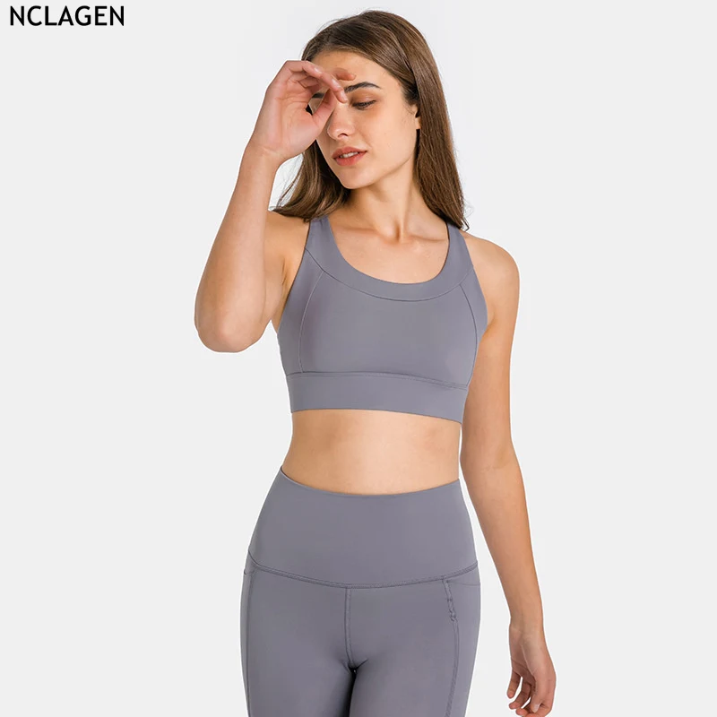 

2022 Yoga Bra Spring Summer New Adjustable Shoulder Belt Buckle Sports Underwear Women's Tops Sport Vest Workout Running Corset