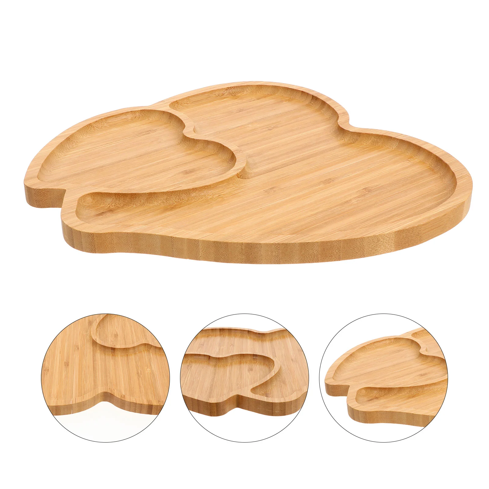 

Tray Serving Wooden Heart Wood Platter Plate Dish Plates Shaped Trays Dishes Boards Candy Fruit Snack Charcuterie Bowl Dessert