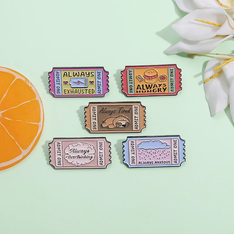 5 шт. эмалированные булавки для детей