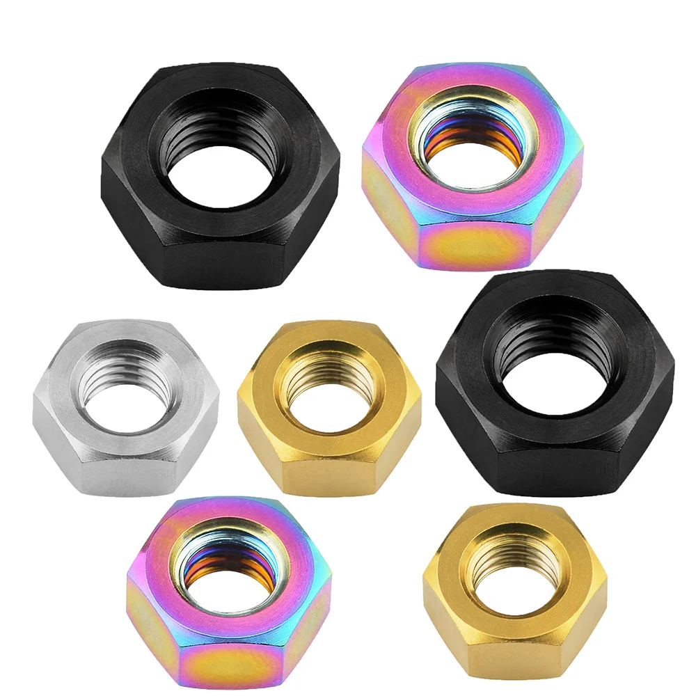 

1Pcs Titan Legierung Hexagon Muttern M4 M5 M6 M8 M10 Silber/Gold/Bunte