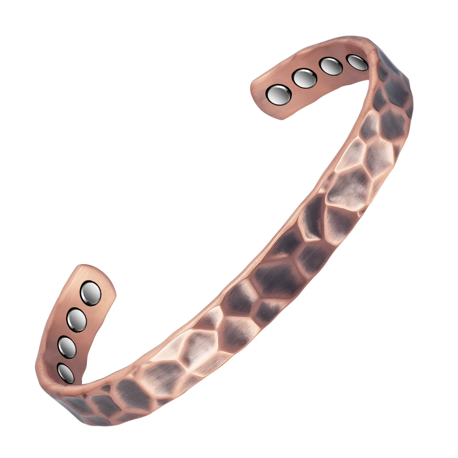 

Retro Red Copper 8 Magnetic Lady Energy Bracelet Magnetic Healthy Fat Burning Weight Loss Cuff Bracelet