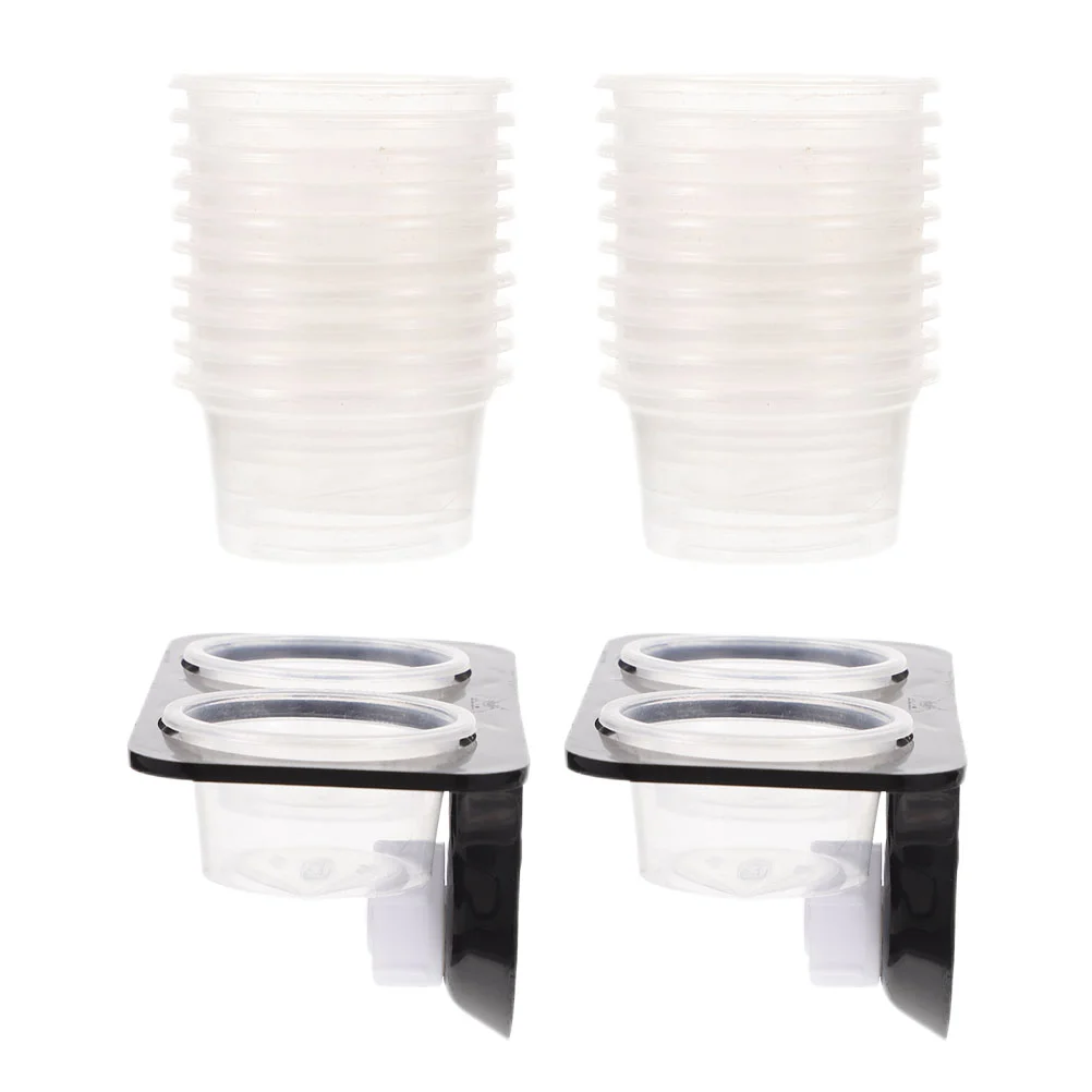 

Feeder Bowl Reptile Ledge Turtle Water Gecko Feeding Supplies Plastic Container Waterer Dish