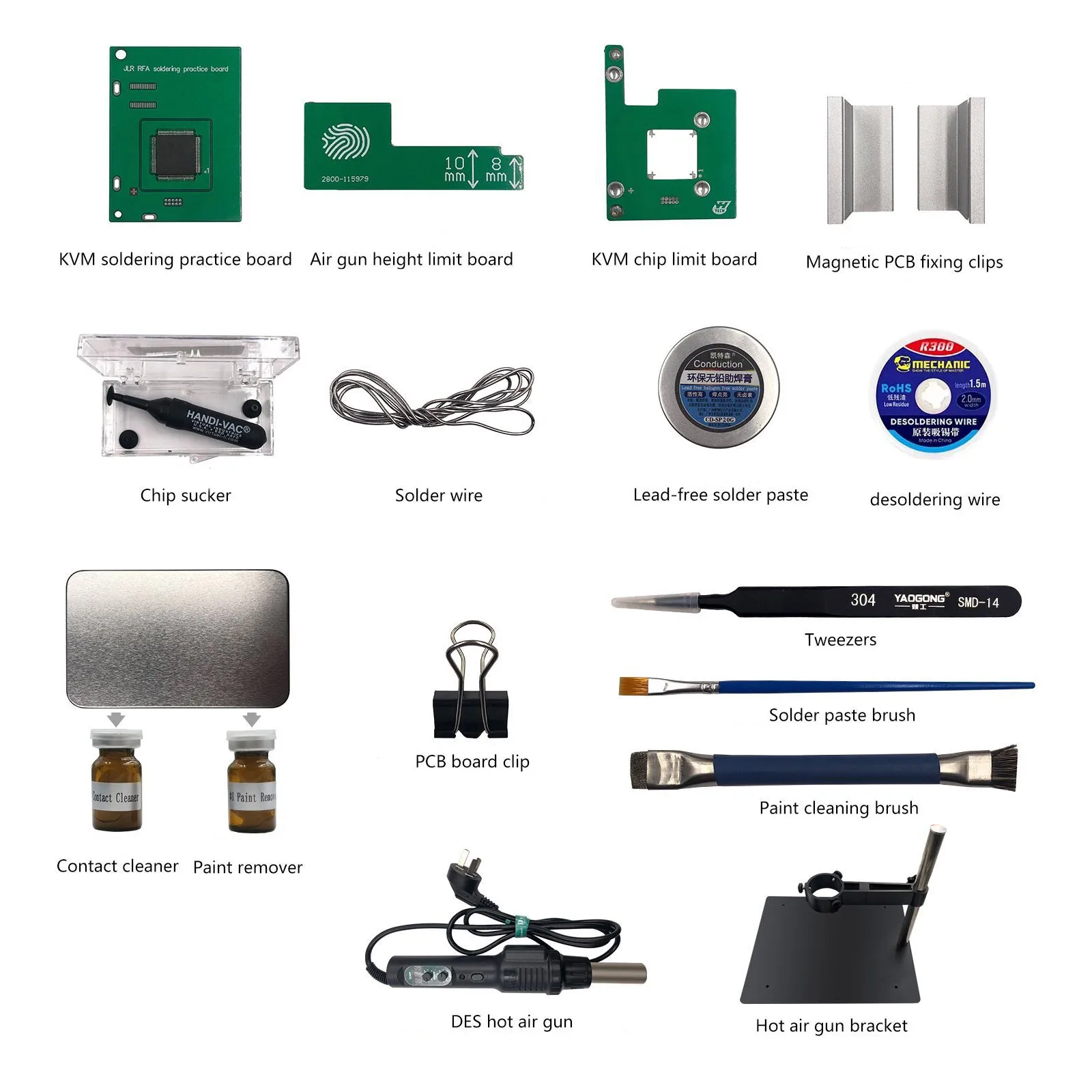 Yanhua JLR KVM пайка набор инструментов полная стандартная пайка Новый JLR KVM RFA MCU легкий паяльный инструмент для JLR 2018 +