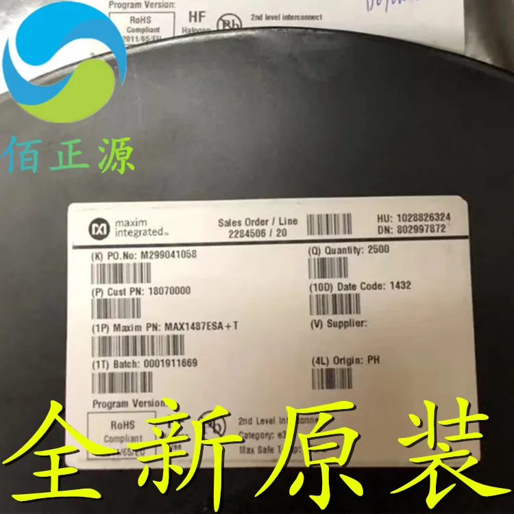 

10 шт. оригинальные новые MAX1487ESA + T MAX1487 SMD SOP-8 чип трансивера