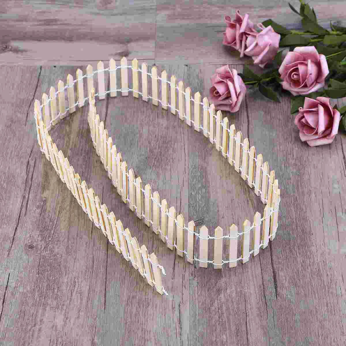 

Fence Mini Picket Miniature Woodenmicro Figurine Decor Garden Landscape Panels Town Villages Peppermintsucculent Toyscorral