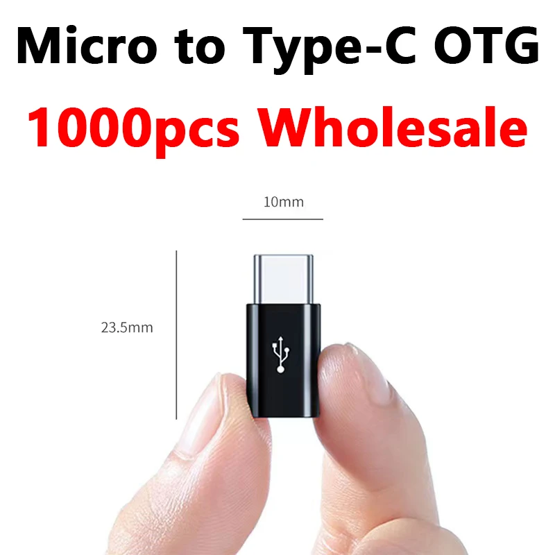 

1000pcs Wholesale Portable Micro to USB-C Type-C USB 3.1 Data Charging Adapter Convenient General For Samsung Xiaomi Huawei OPPO