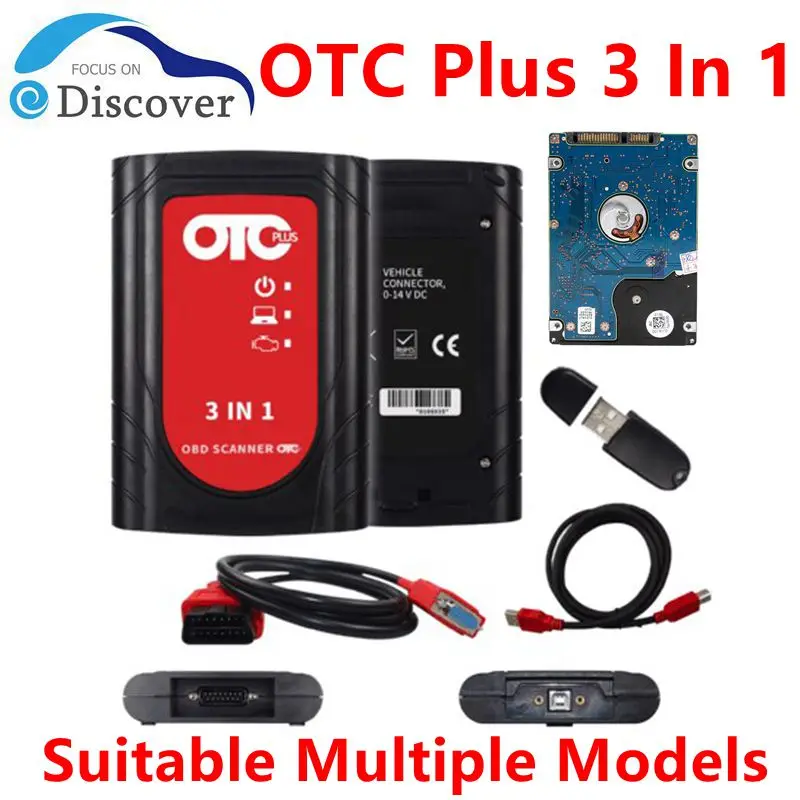 OTC сканер OTC PLUS 3 в 1 GTS TIS3 автомобильный диагностический инструмент для Toyota/Nissan/Volvo подходящий для нескольких моделей Полный комплект с жестким диском