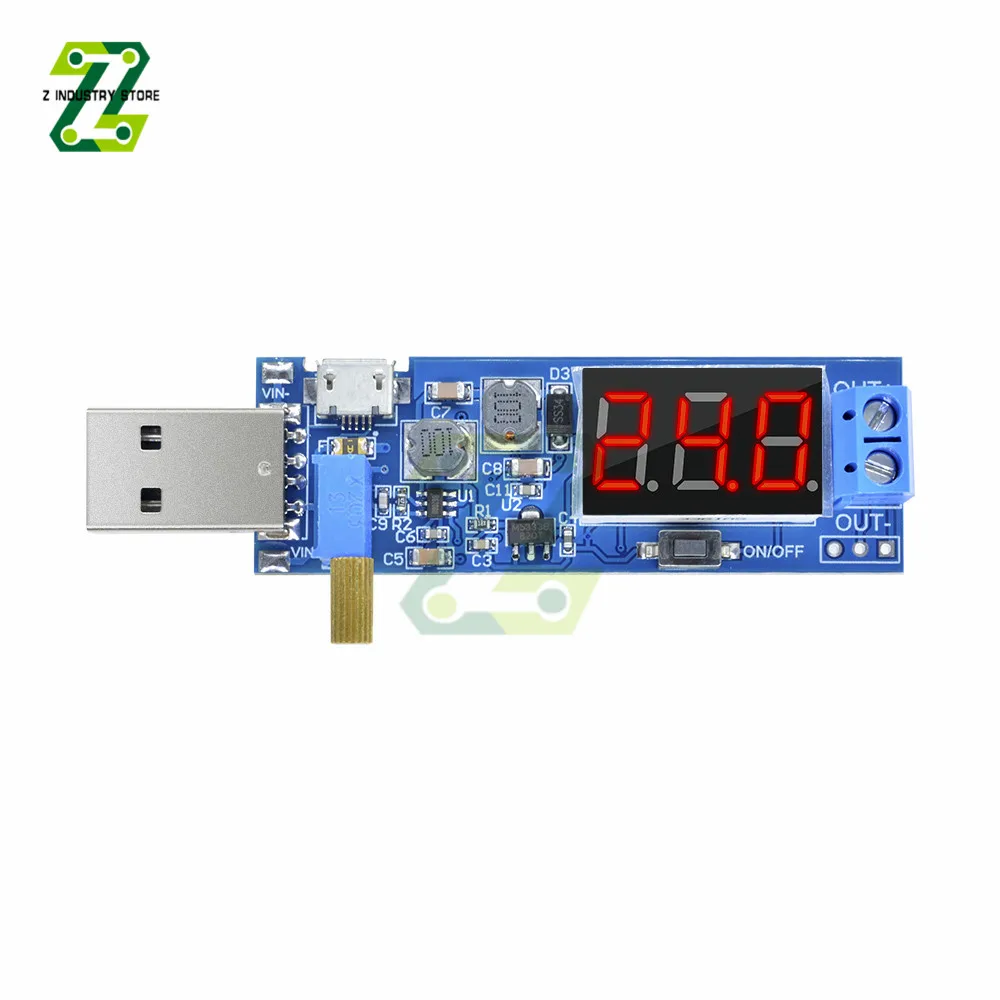 

DC-DC 5V to 3.5V / 12V USB Step UP / Down Power Supply Module Adjustable Boost Buck Converter Out DC 1.2V-24V
