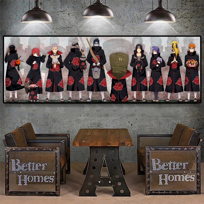 

Постеры из японского аниме «Наруто Акацуки боль намиказ Минато», классические настенные картины на холсте, для детской комнаты, домашний де...