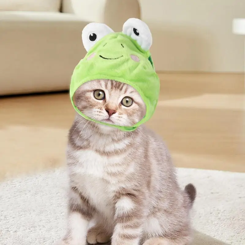 Аксессуары для домашних животных мультяшный костюм лягушки кошки короткая