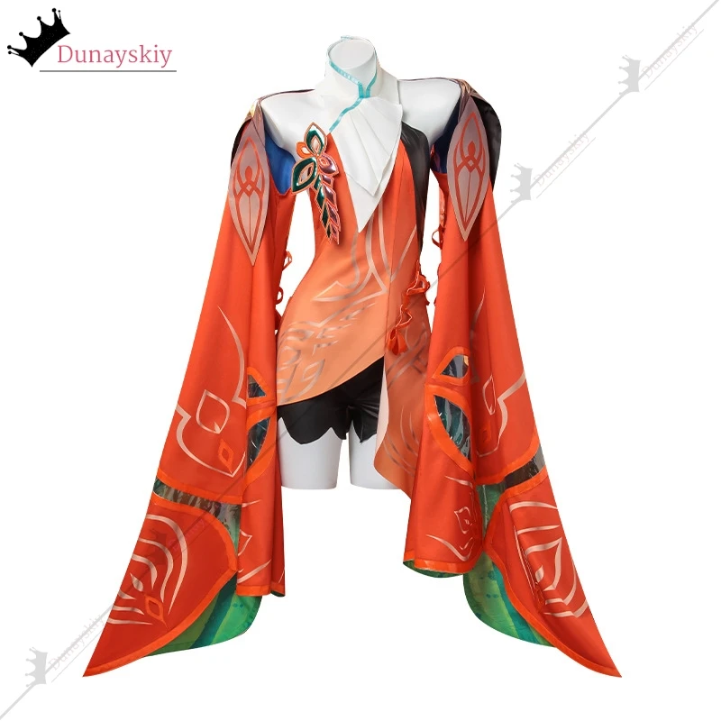 ShaoSiyuan Косплей Костюм Honor of Kings Cos Одежда Красный с широкими рукавами Сексуальный